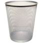 Preview: Papierkorb Metall silber