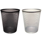 Preview: Papierkorb Metall silber