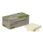 Preview: Haftnotizblock 100BL 12BK Recyceld gelb