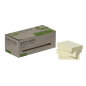 Preview: Haftnotizblock 100BL 12BK Recyceld gelb