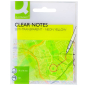 Preview: Haftnotizblock 50BL PP transparent-gelb