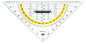 Preview: WEDO Geodreieck m. abnehmbarem Griff 25cm