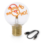Preview: LEGAMI Bulb Fiction XL LED-Tischlampe Weihnachtsmann – mit Blinklichtern