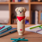 Preview: LEGAMI 2-​in-1-Federmäppchen aus Silikon - Golden