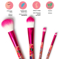 Preview: LEGAMI Set mit 4 Schminkpinseln - Oh My Glow! - Flowers