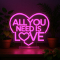 Preview: LEGAMI LED-Lampe mit Neoneffekt - All You Need is Love - It’s a Sign