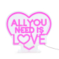 Preview: LEGAMI LED-Lampe mit Neoneffekt - All You Need is Love - It’s a Sign