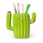 Preview: Keramik-Stiftehalter - Desk Friends  - CACTUS