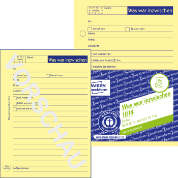 ZWECKFORM Gesprächsnotiz A6 orange – Produktabbildung