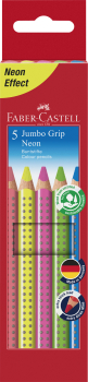 Buntstift Jumbo Grip Neon 5er-Etui