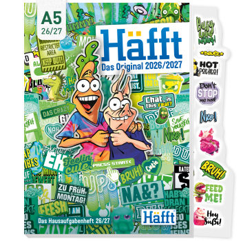 HÄFFT Hausaufgabenheft DIN A5 2026/2027 – Klassiker