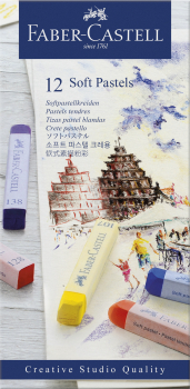 Softpastellkreiden 12er Kartonetui