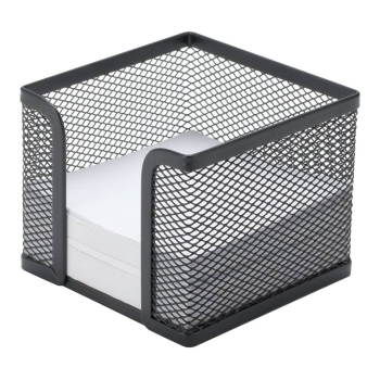 Zettelbox Metall schwarz
