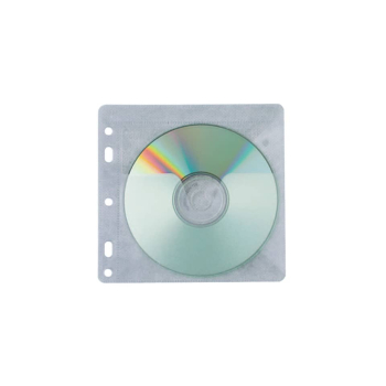 CD Hülle 40ST transparent gelocht