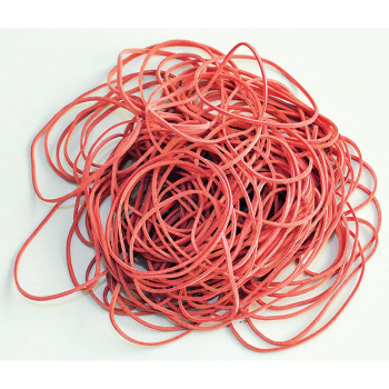 Gummiringe 80mm 100g rot