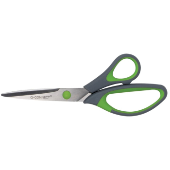 Schere 20cm grau/grün