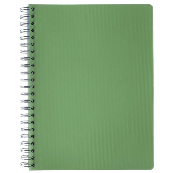 Collegeblock PP Cover A4 kariert grün