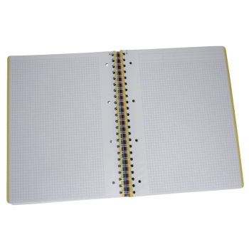 Collegeblock PP Cover A4 kariert orange