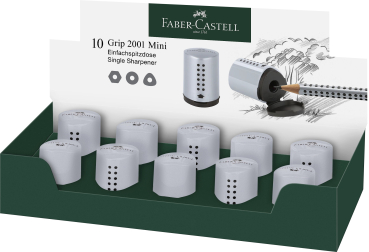 FABER-CASTELL Einfachspitzdose Grip 2001 Mini silber