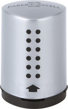 FABER-CASTELL Einfachspitzdose Grip 2001 Mini silber