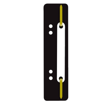 Heftstreifen PP 34x150mm 25ST schwarz