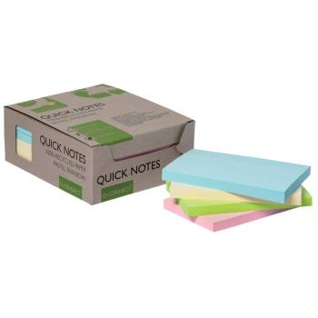 Haftnotizblock 12ST Recycling pastell