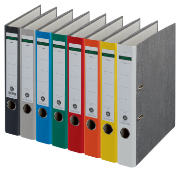 LEITZ Centra Ordner Pappe A4 5,2cm sortiert 25ST – Produktabbildung