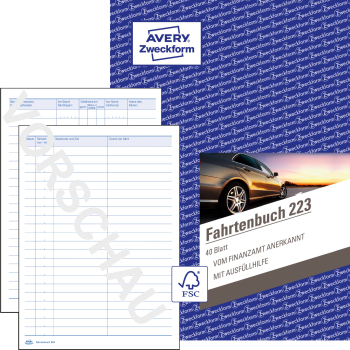 ZWECKFORM Fahrtenbuch A5 40BL
