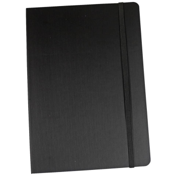 Notizbuch A5 kariert schwarz