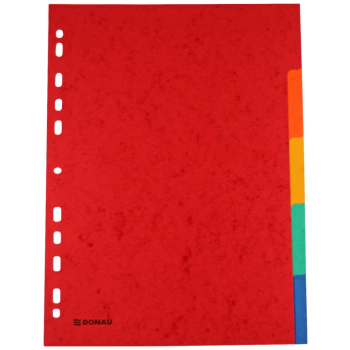DONAU Farbregister 225g A4 5tlg farbig