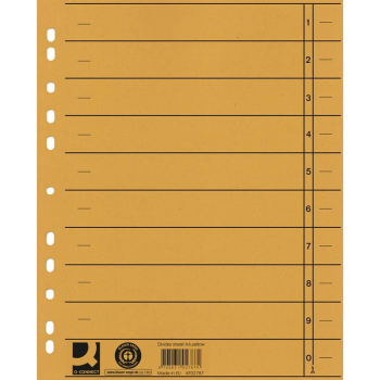 Trennblatt A4 100ST gelb