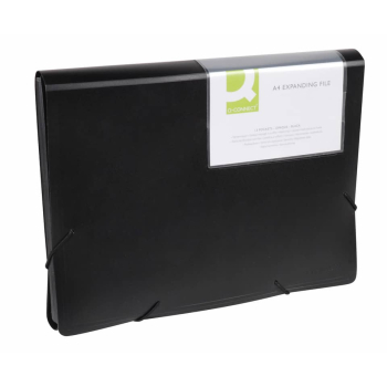 Fächertasche  schwarz