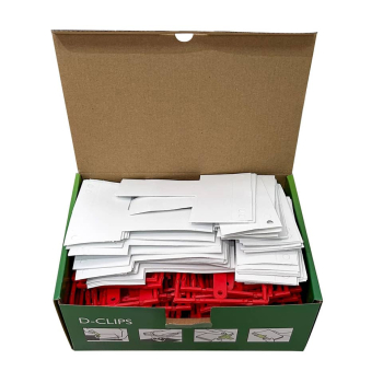 Aktenbinder D-Clip 8cm rot