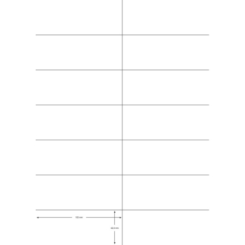 Universaletikett 105x42,3