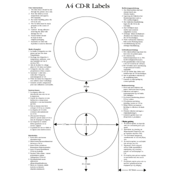 Universaletikett CD 116D 25BL