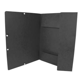 Gummizugmappe Karton schwarz