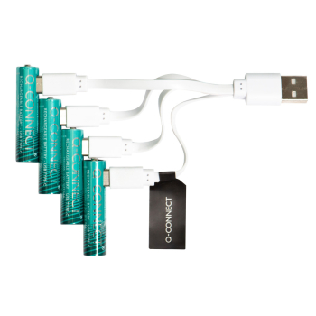 Batterie Akku/USB-C AAA 4ST petrol