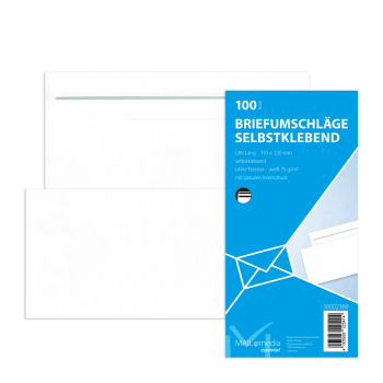 MAILMEDIA Briefhülle DL SK 70g weiß 100ST – Produktabbildung