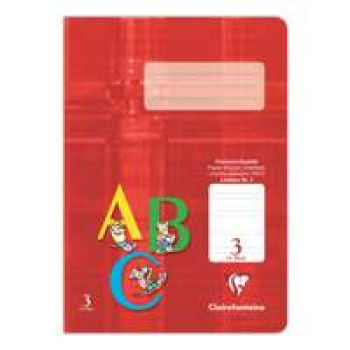 Schulheft Clairefontaine, DIN A5, 16 Blatt, 90g, Lineatur 3 liniert für 3. Schuljahr