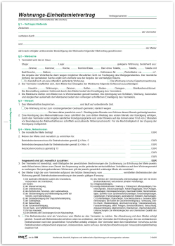 RNK Einheitsmietvertrag A4