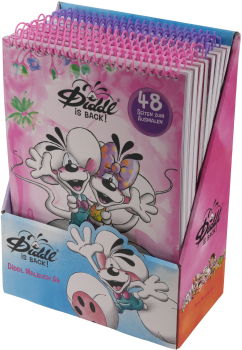 Diddl Malbuch A4 in rosa oder lila
