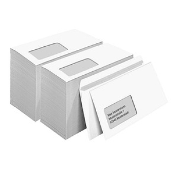 Briefhülle DL m. Fe SK 75g weiß 1000St