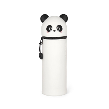 2-in-1-Federmäppchen aus Silikon - Kawaii  - PANDA