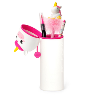 2-in-1-Federmäppchen aus Silikon - Kawaii  - UNICORN