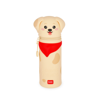 LEGAMI 2-​in-1-Federmäppchen aus Silikon - Golden