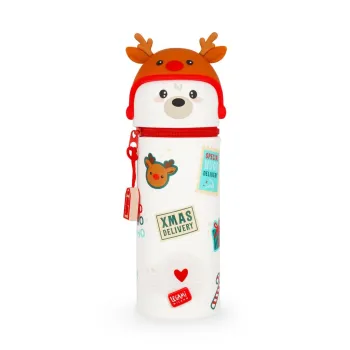 LEGAMI Kawaii Polar Bear – 2-in-1-Federmäppchen & Stiftehalter aus Silikon