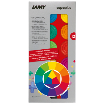 Deckfarbkasten aquaplus 12er red