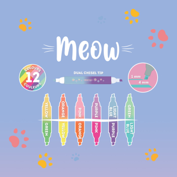 LEGAMI Doppelspitzen Textmarker Kitty 6er Set