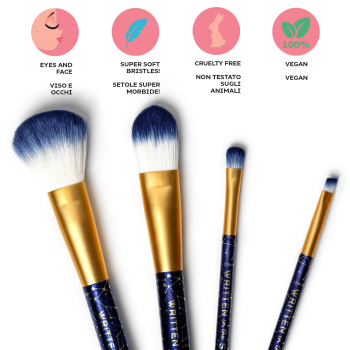 LEGAMI Set mit 4 Schminkpinseln - Oh My Glow! - Stars