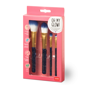 LEGAMI Set mit 4 Schminkpinseln - Oh My Glow! - Stars